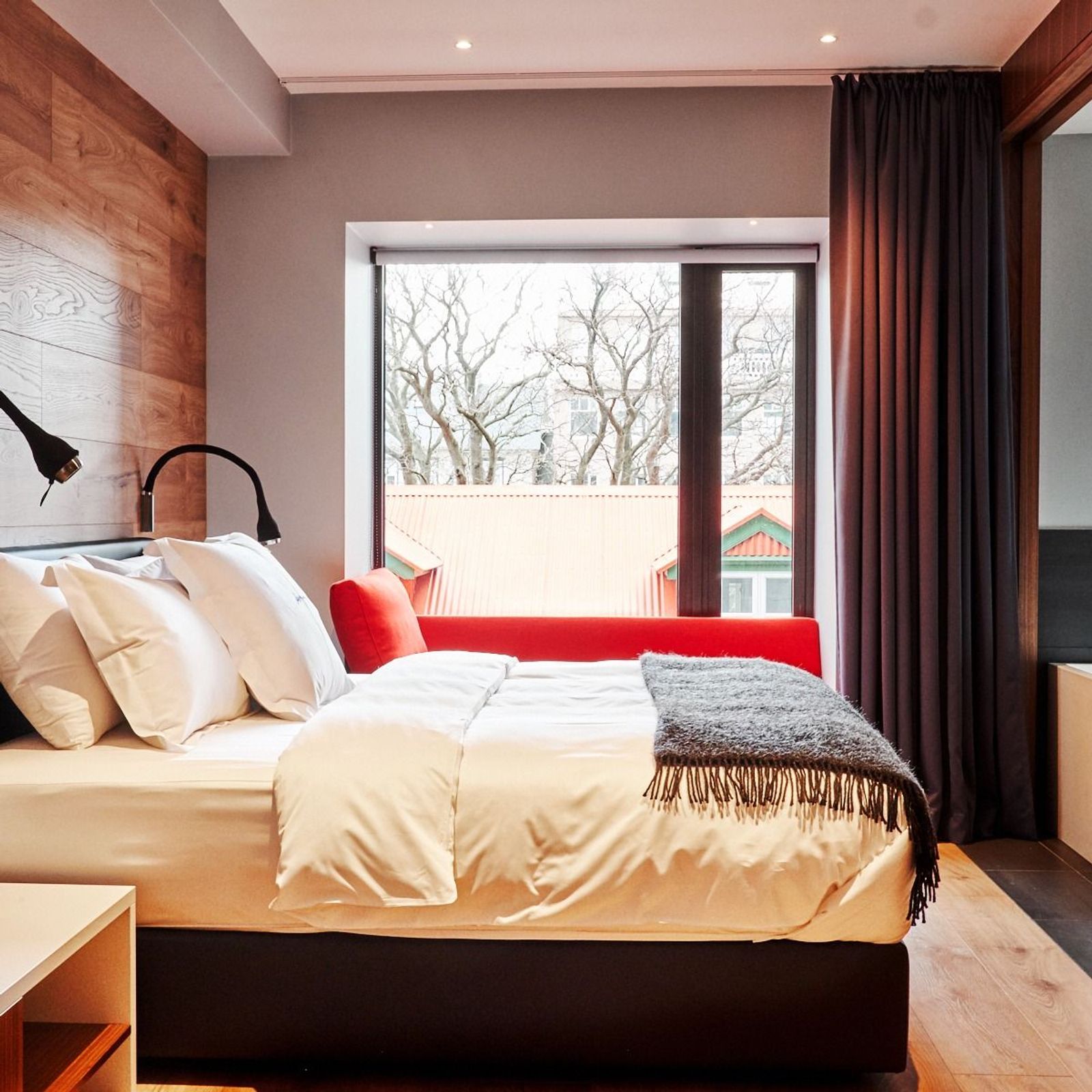 Bedroom in the ION City Hotel, Reykjavik