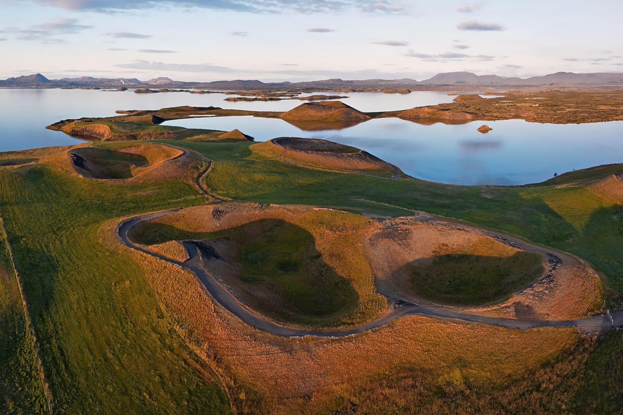 Pseudo-cráteres del Lago Myvatn