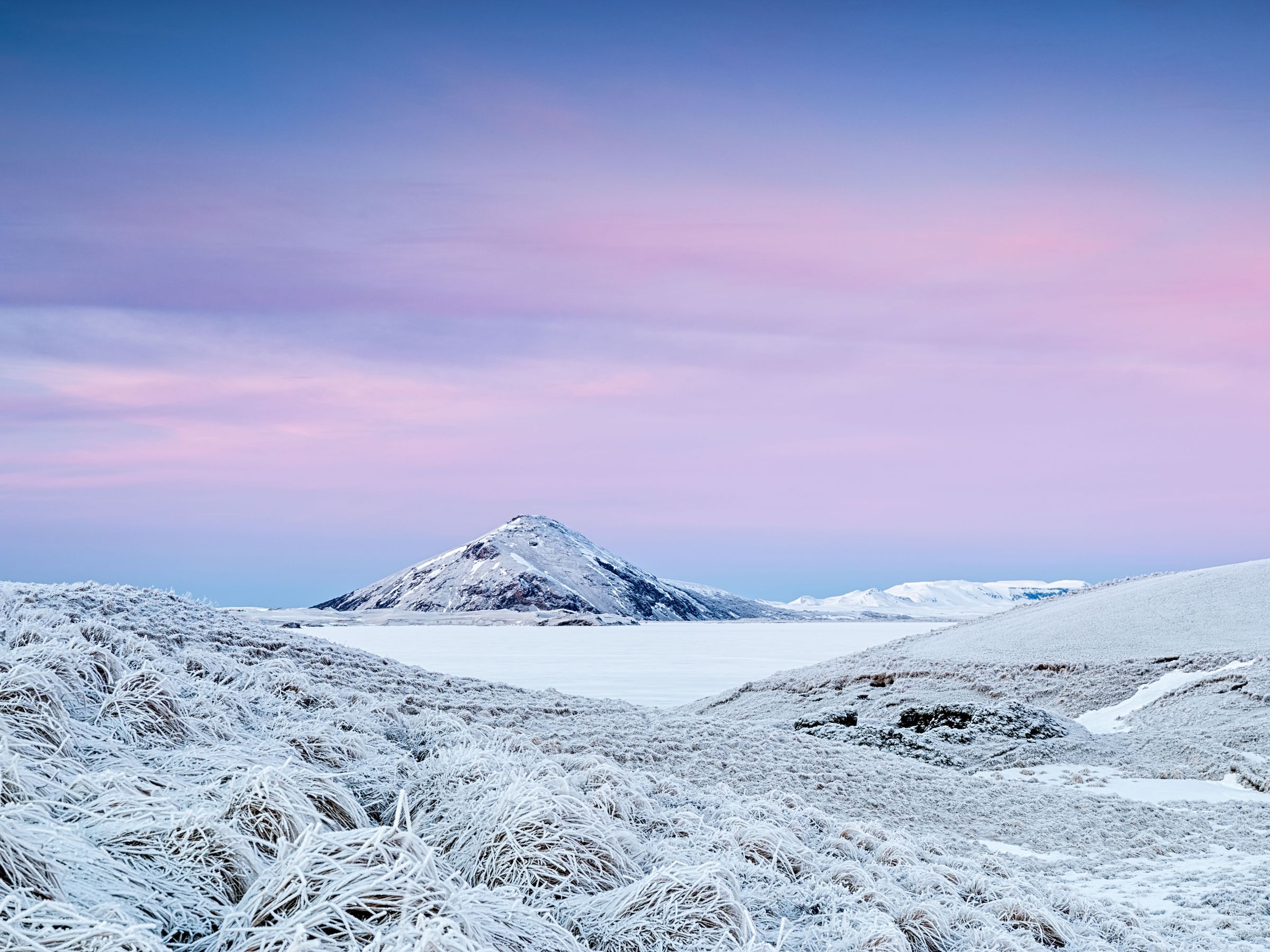 Lake Myvatn in winter
