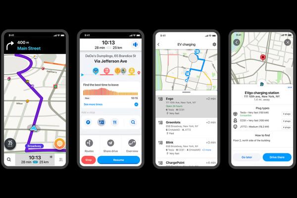 Waze-Navigations- und Live-Verkehrs-App