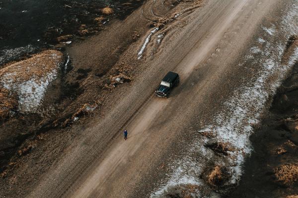 Car Rental Iceland Jeep Iceland rental car from above