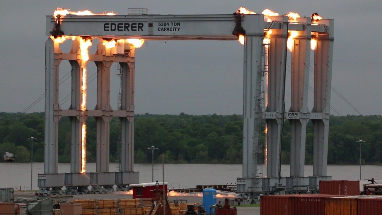 Gantry Crane Demolition Procedure — Olmsted Dam on Ohio River, IL
