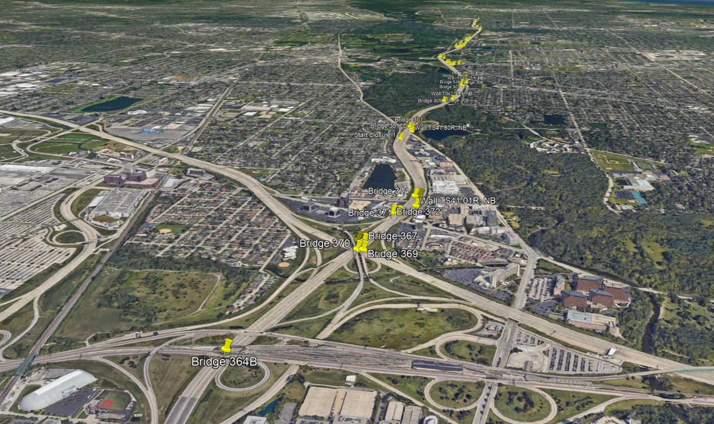 Tri-State Tollway, Pavement and Structural Preservation and Rehabilitation, M.P. 40.0 (Balmoral Ave) to M.P. 52.9 (Lake Cook Road) — Phase II Engineering Services — I-294 (Balmoral Ave to Lake Cook Road)