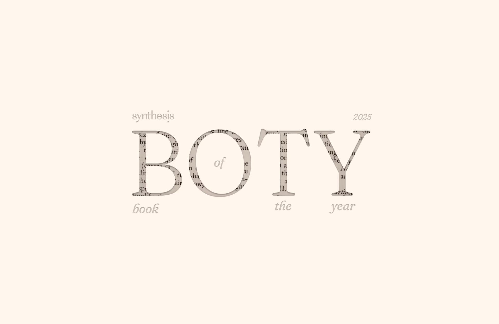 Building Synthesis' 'Book of the Year' interactive Webflow site