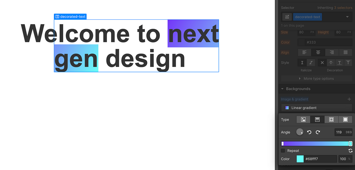 Applying a background gradient in Webflow