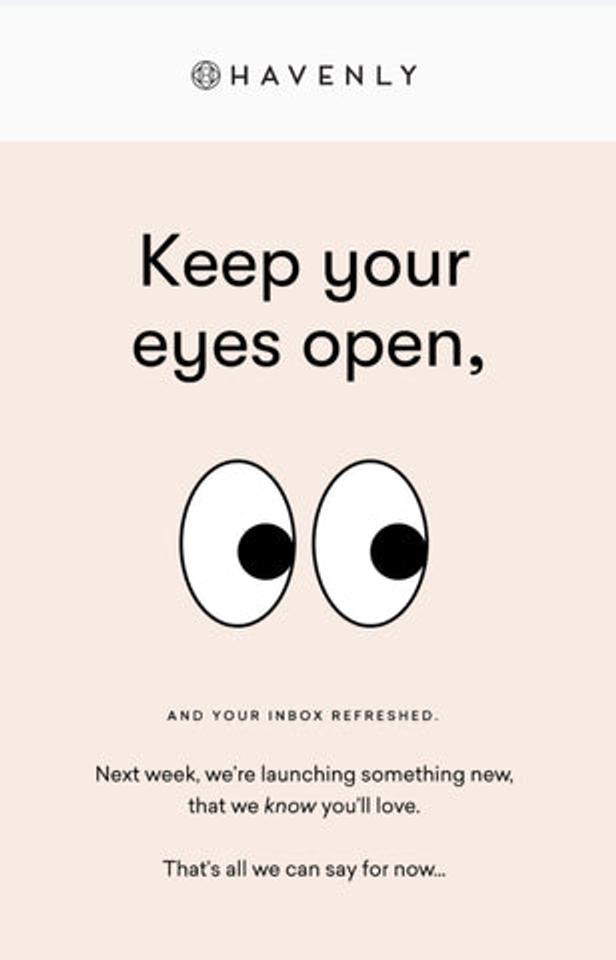 pre launch marketing email