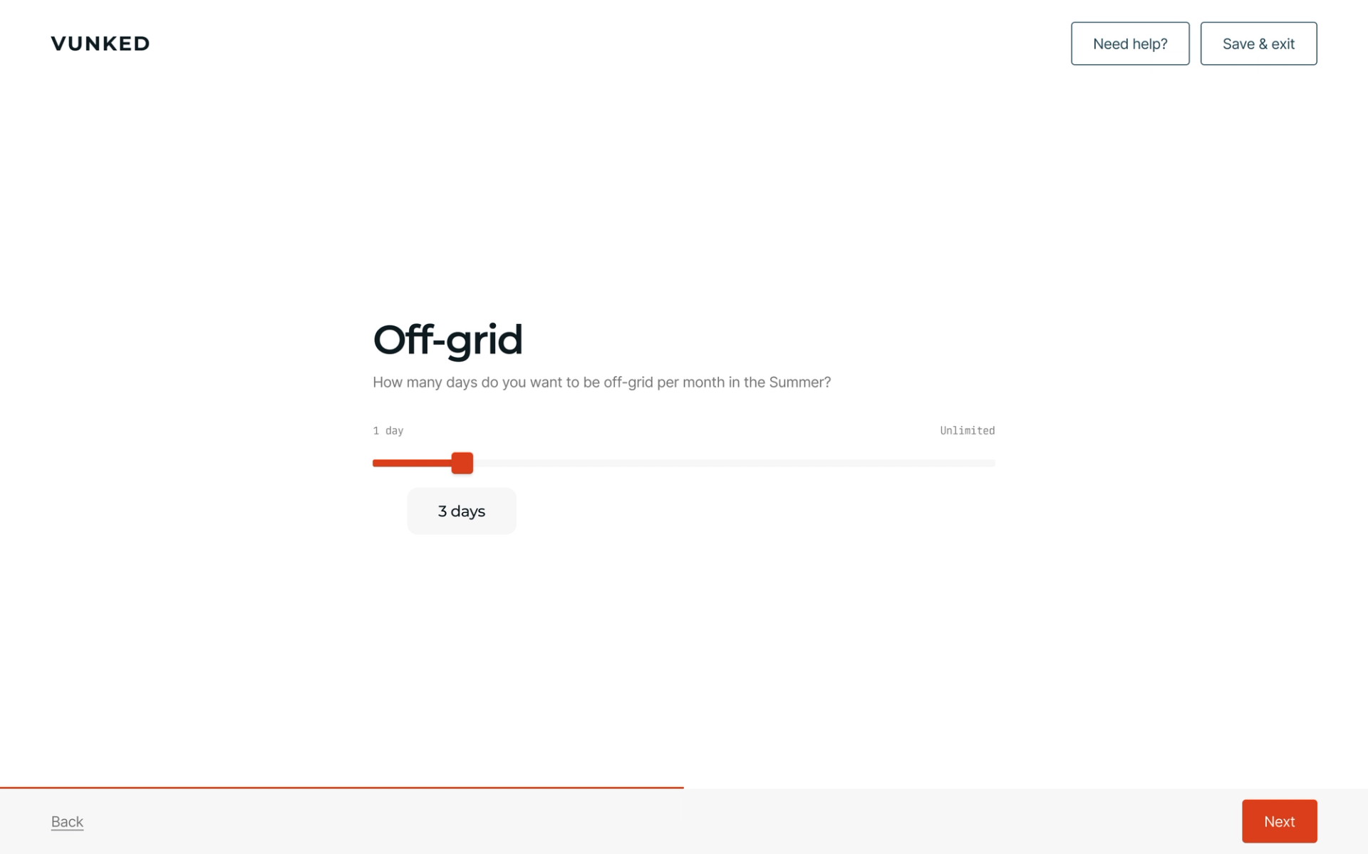 Improving the usability of Vunked's campervan builder tool