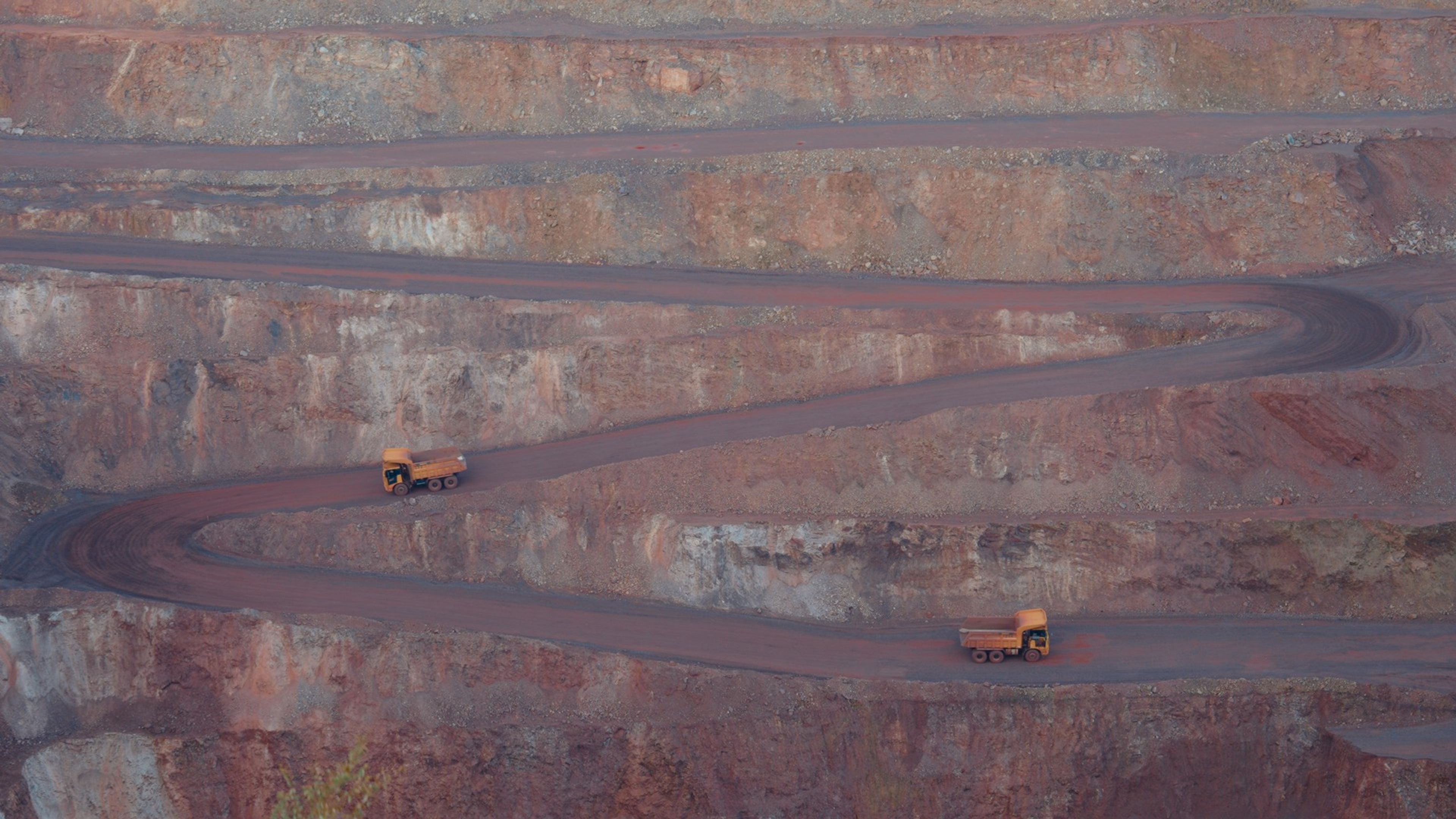 Trucks in Surface mining operation, Kryvyi Rih, Ukraine