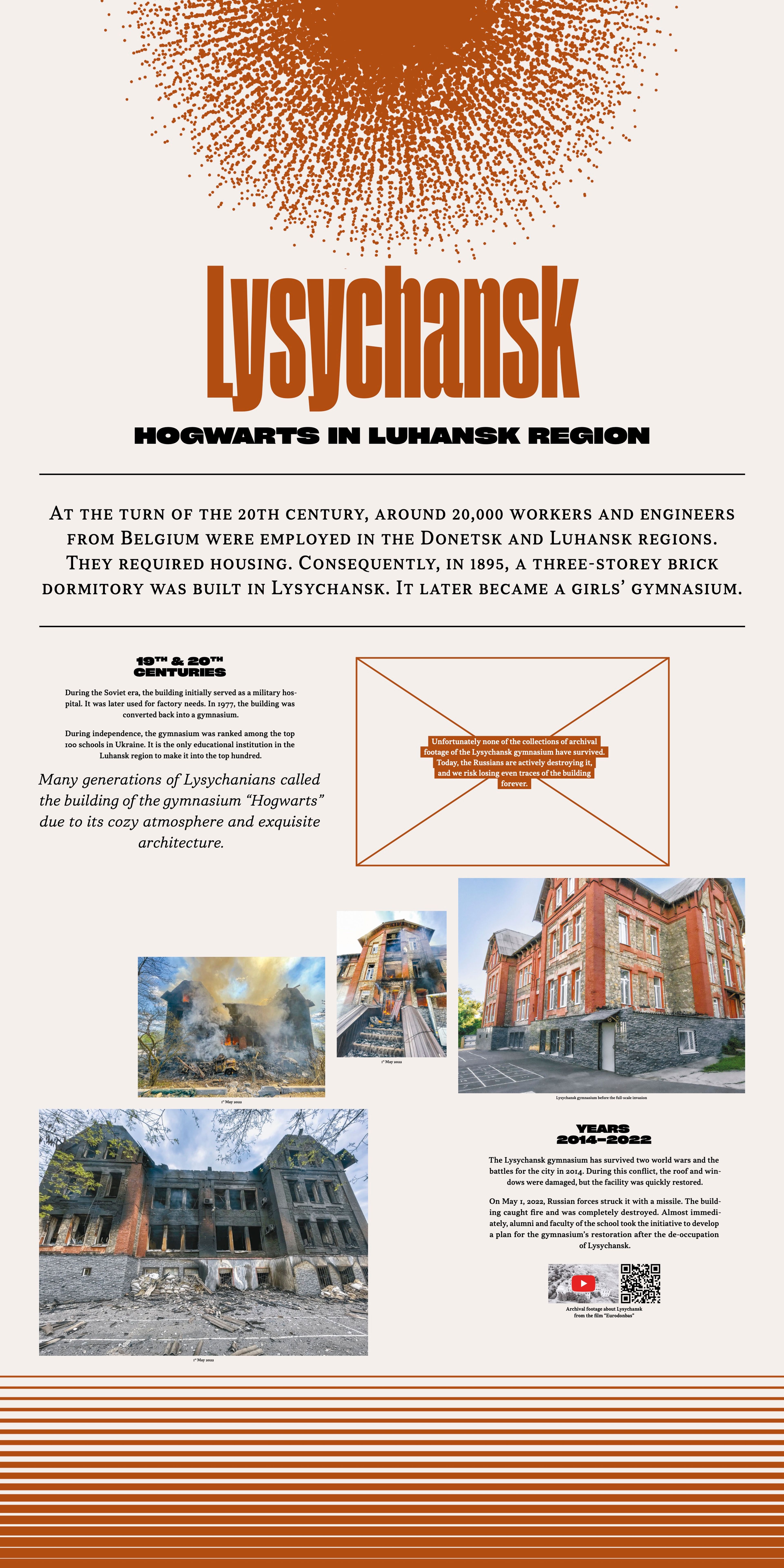 Exhibition panel – Lysychansk
