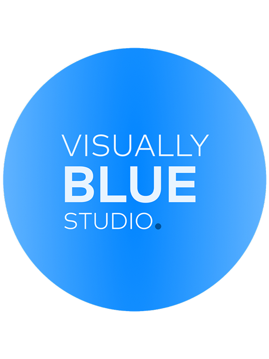 Visually Blue — studio portrait