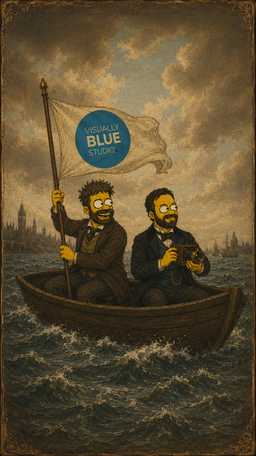Visually Blue — studio portrait