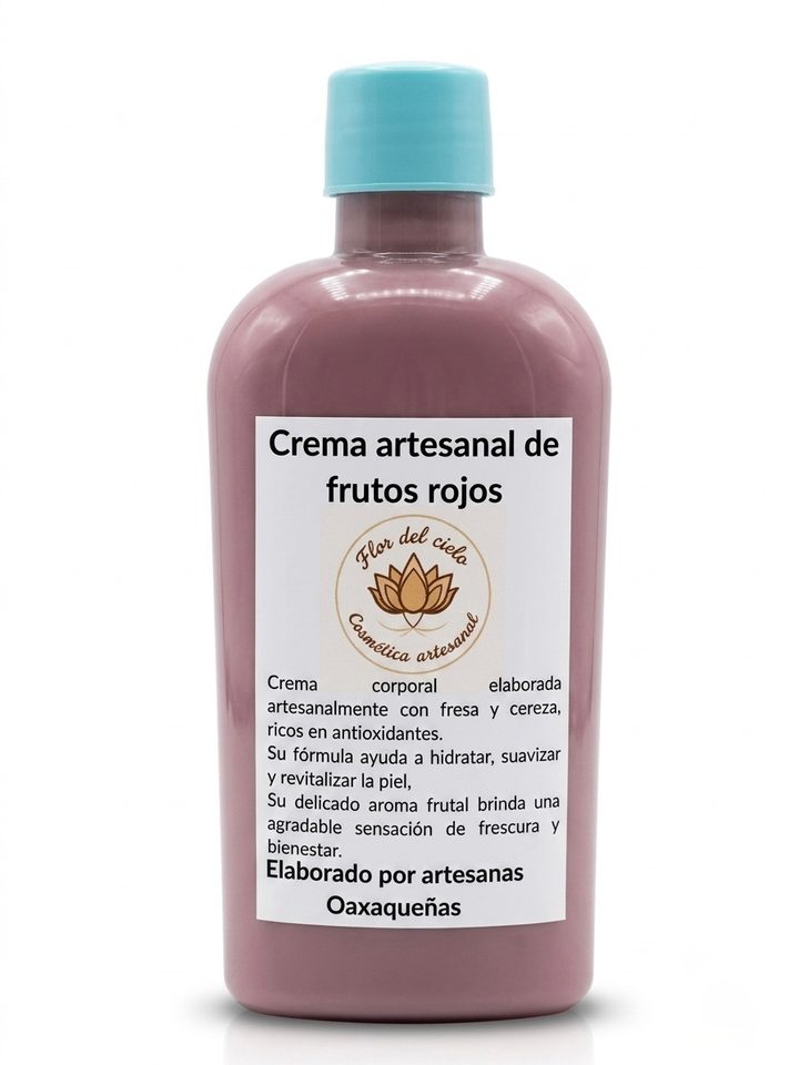 Crema artesanal de frutos rojos