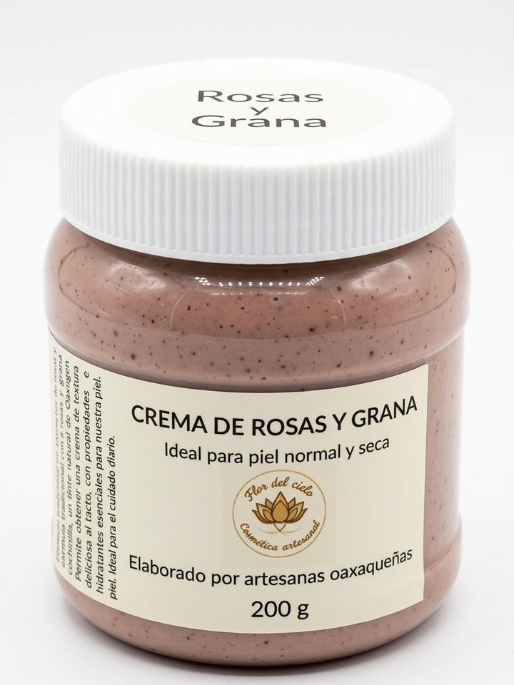 Crema de rosas y grana