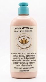 Crema artesanal Rosa y grana cochinilla — imagen 1