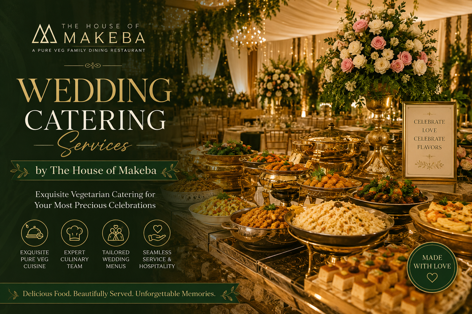 Wedding Catering Services by The House of Makeba