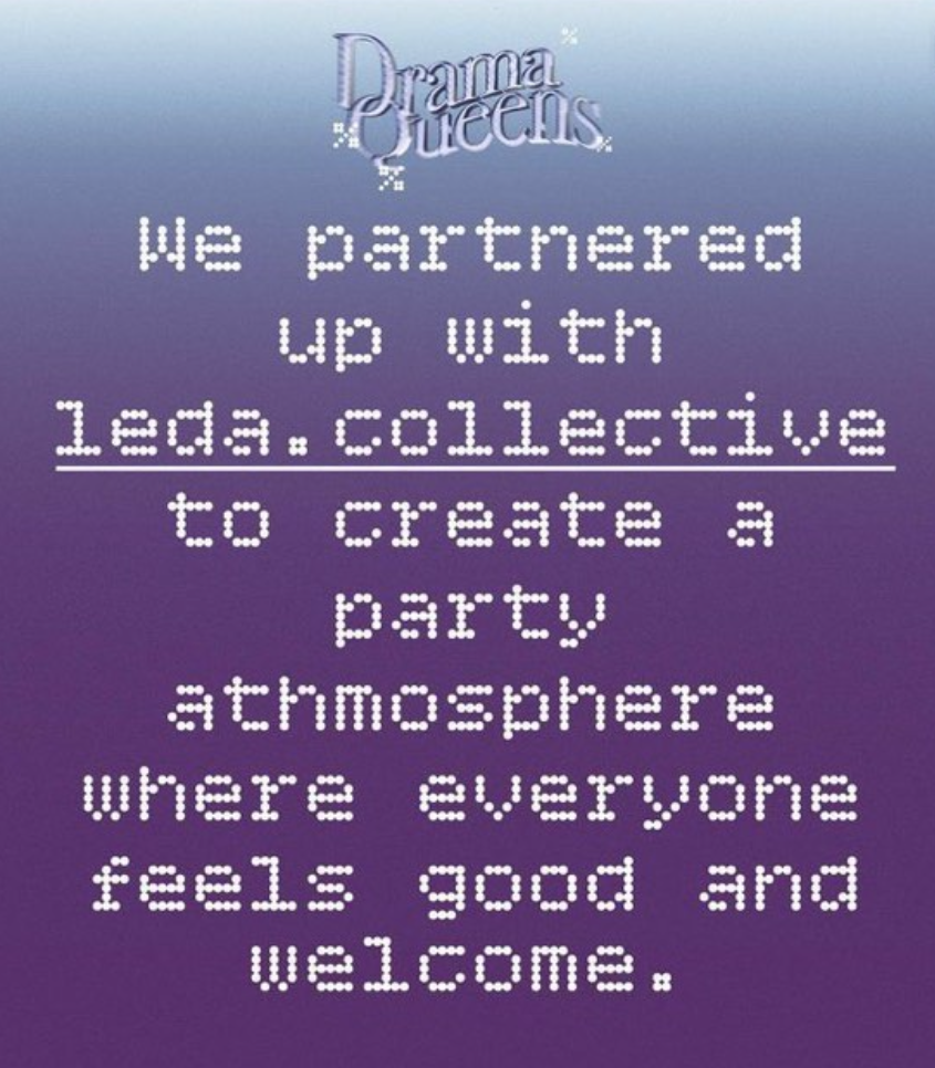 Safer space at Drama Queens