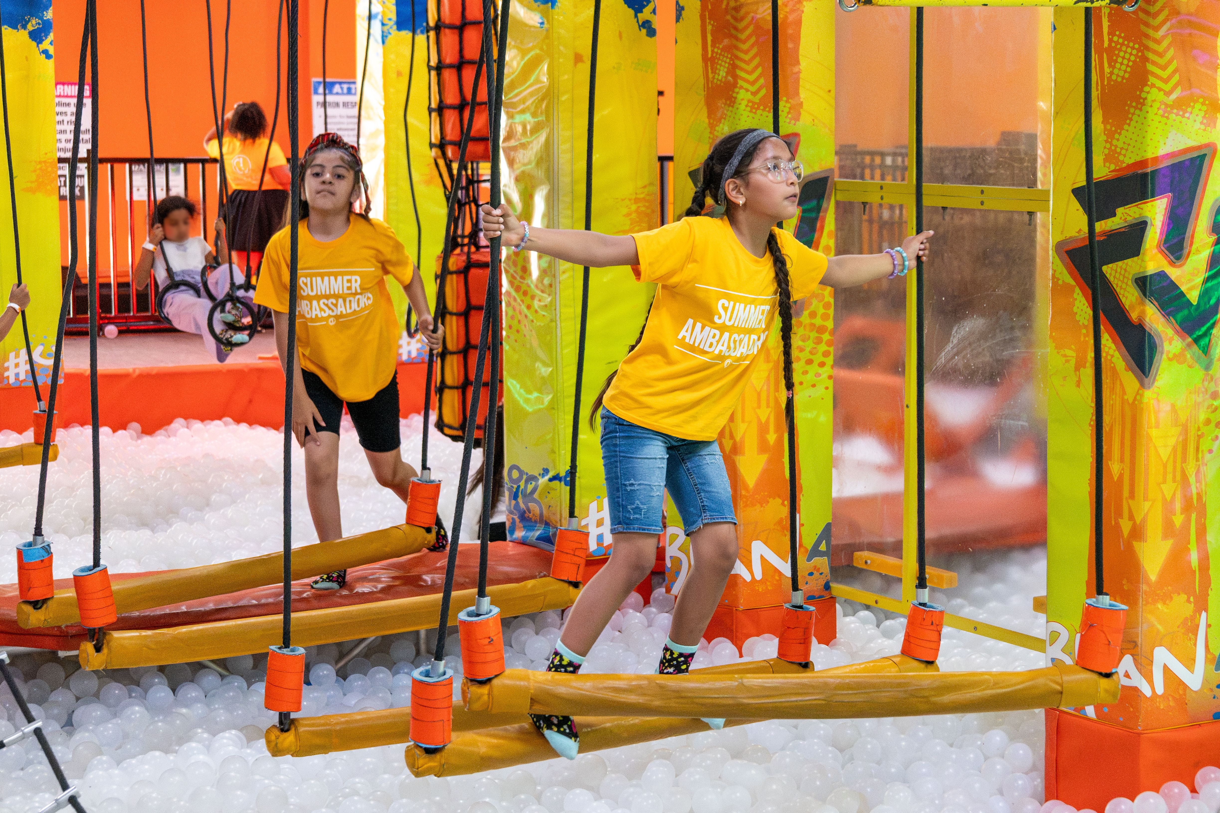 Summer Ambassadors on a field trip to Urban Air