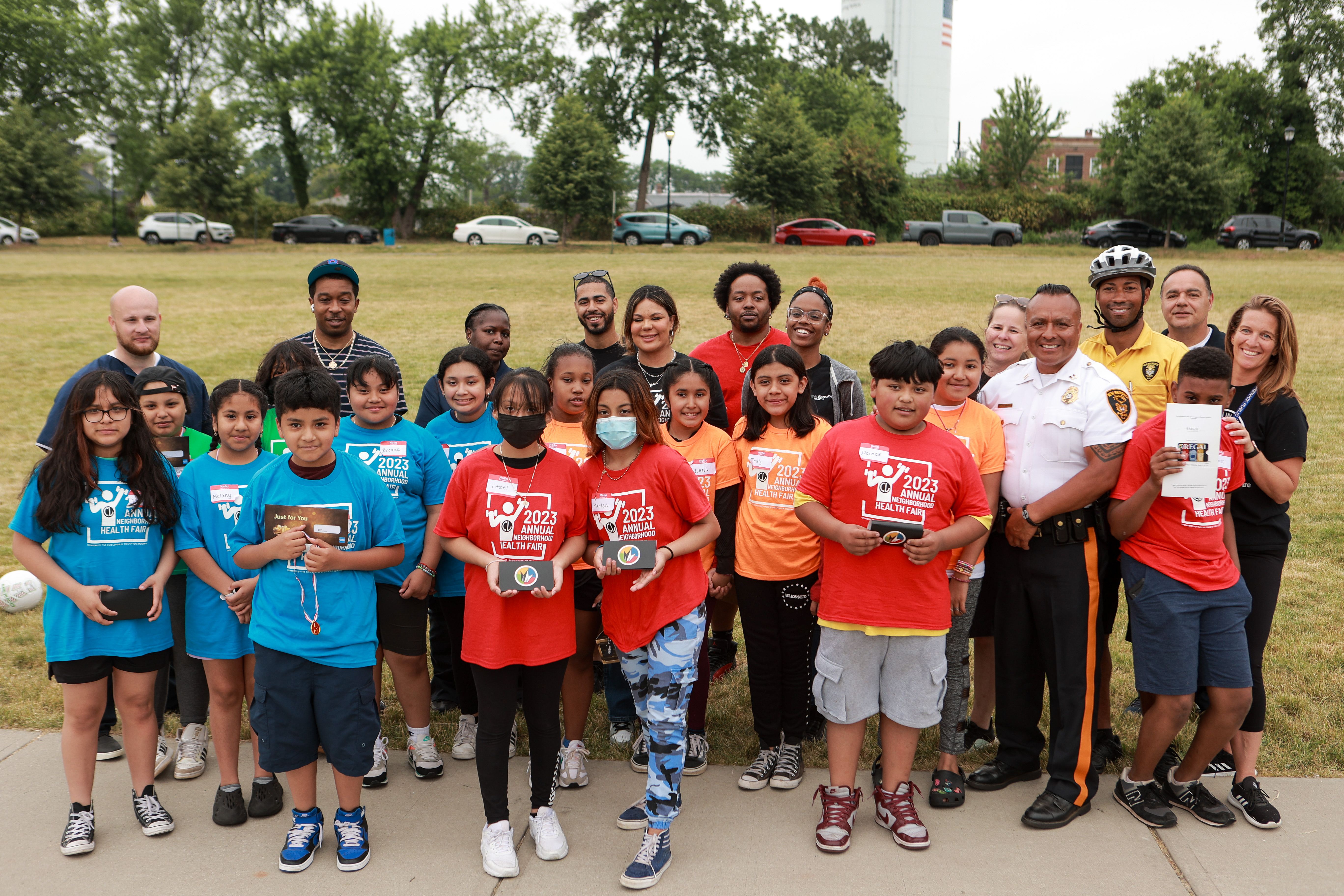 Youth and community members gather at the Civic League Health Fair