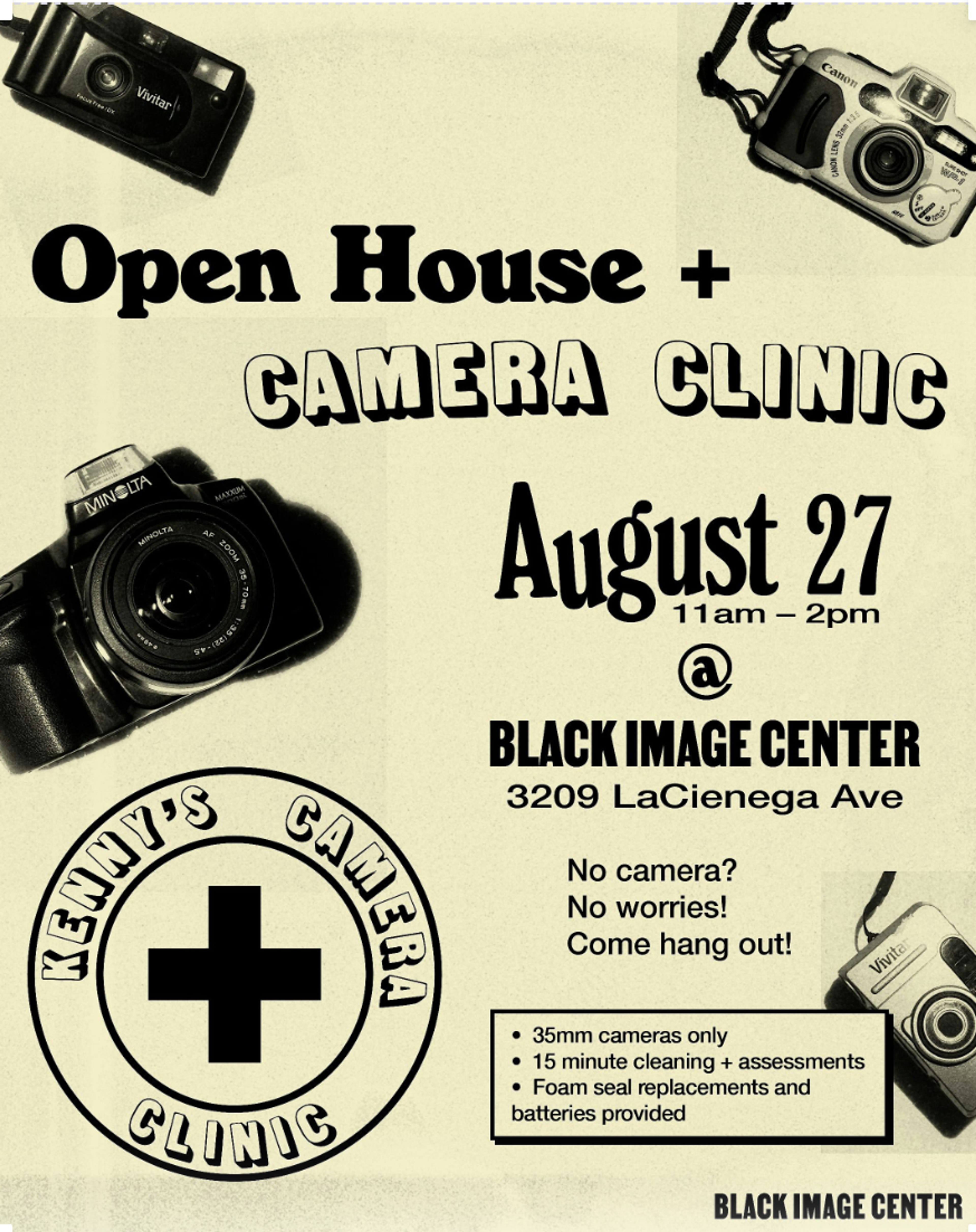 camera clinic flyer