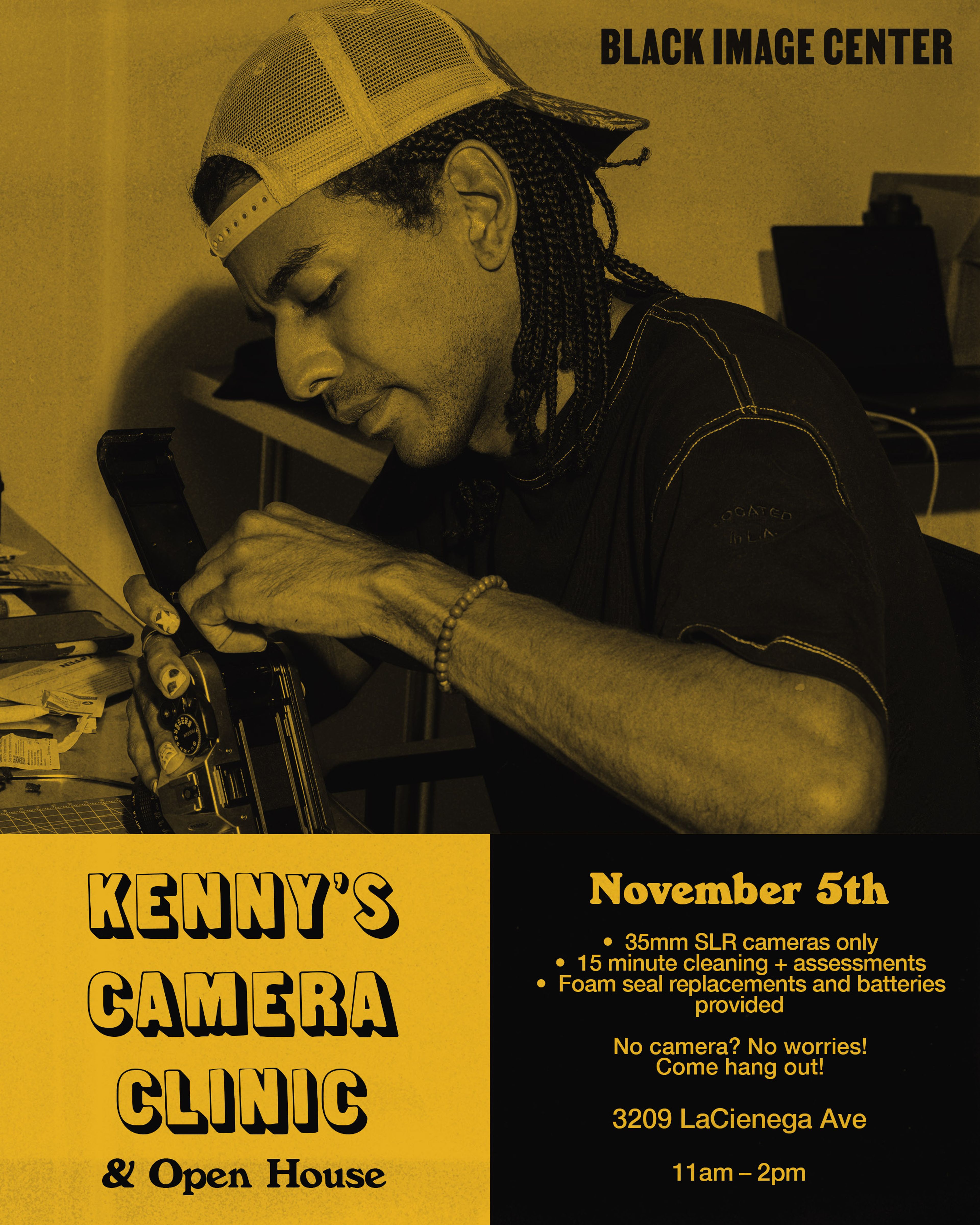 Kenny's Camera Clinic Flyer Nov 5, 2022