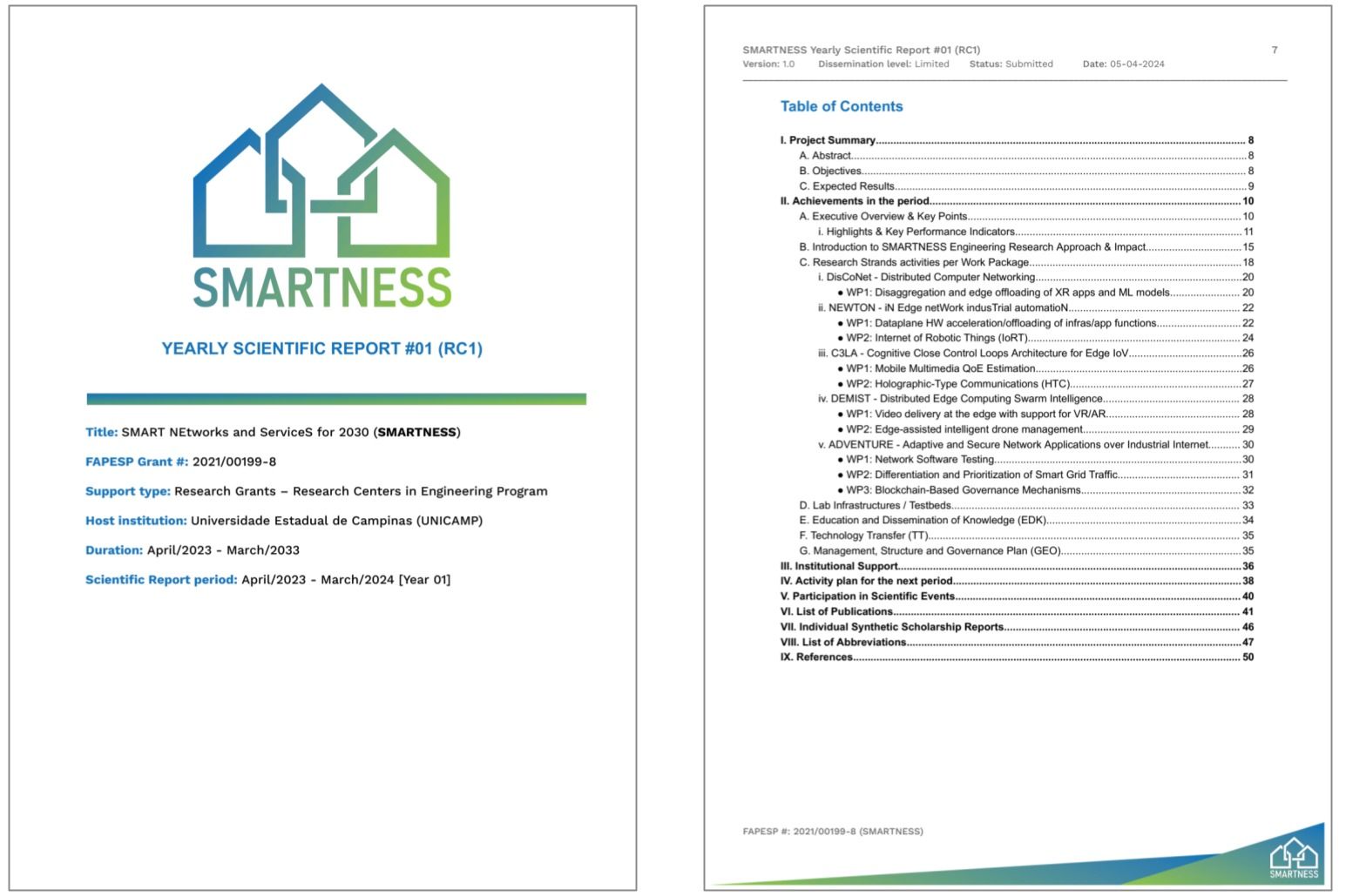 Scientific Report Year 1: Submitted!