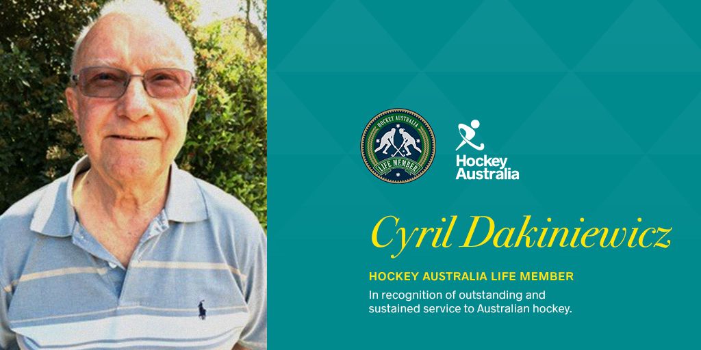 Life Member - Cyril Dakiniewicz - Hockey Australia