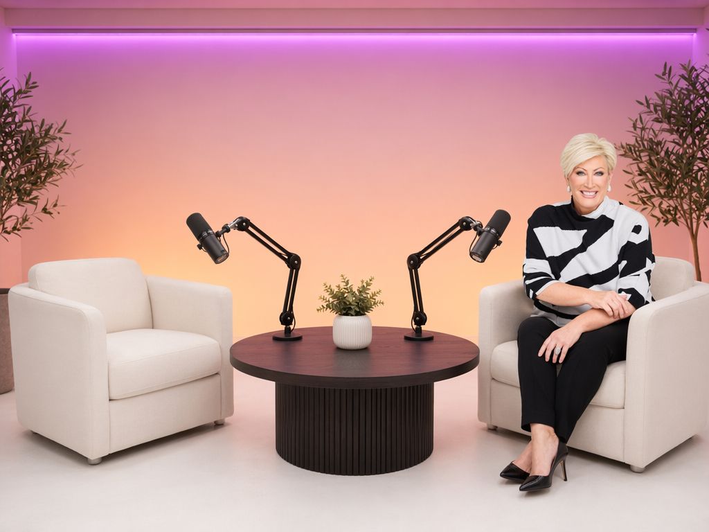 Kim Gravel on The Kim Gravel Show podcast set