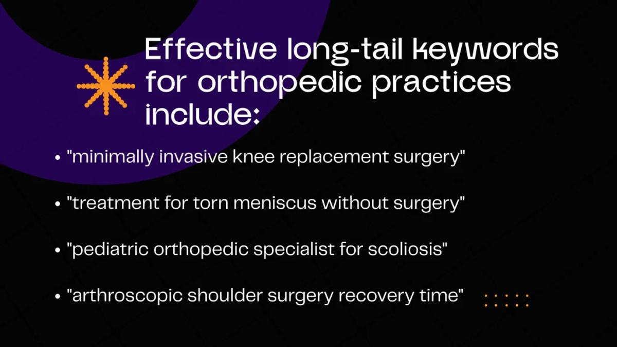seo for orthopedics services