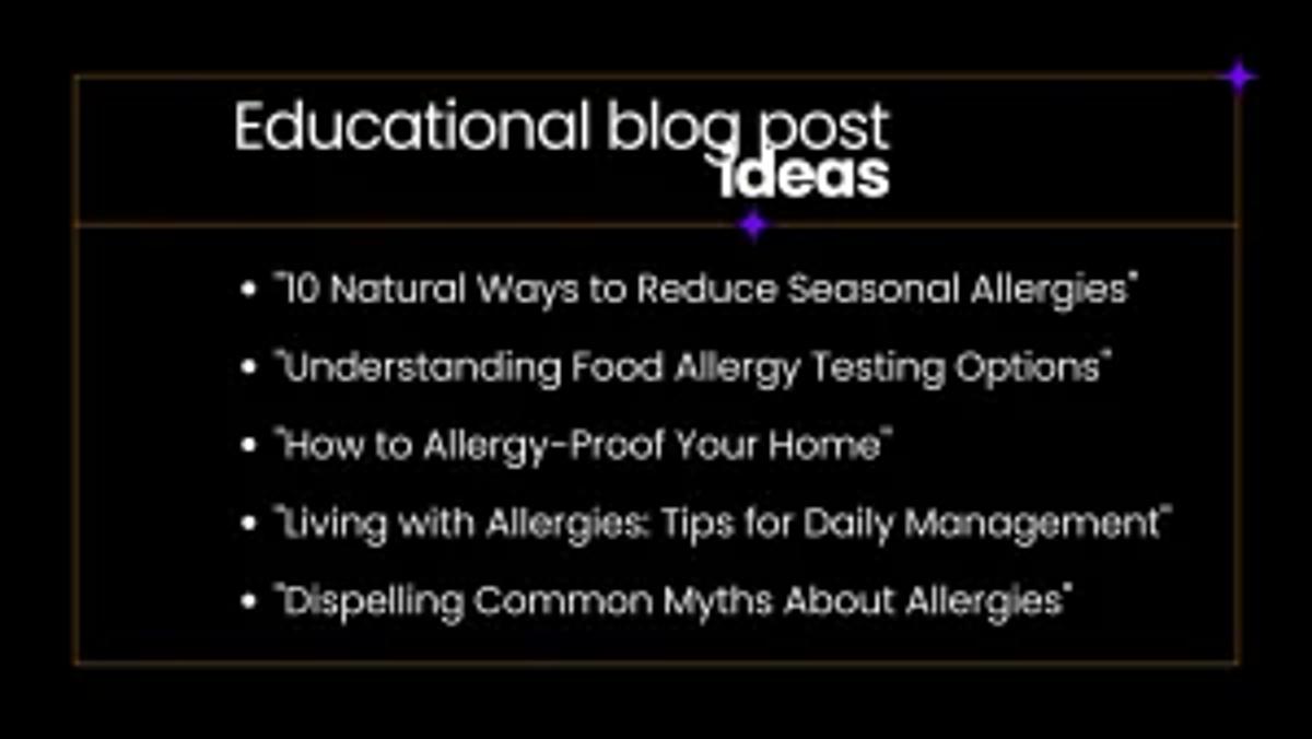 Educational blog post ideas