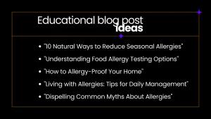 Educational blog post ideas