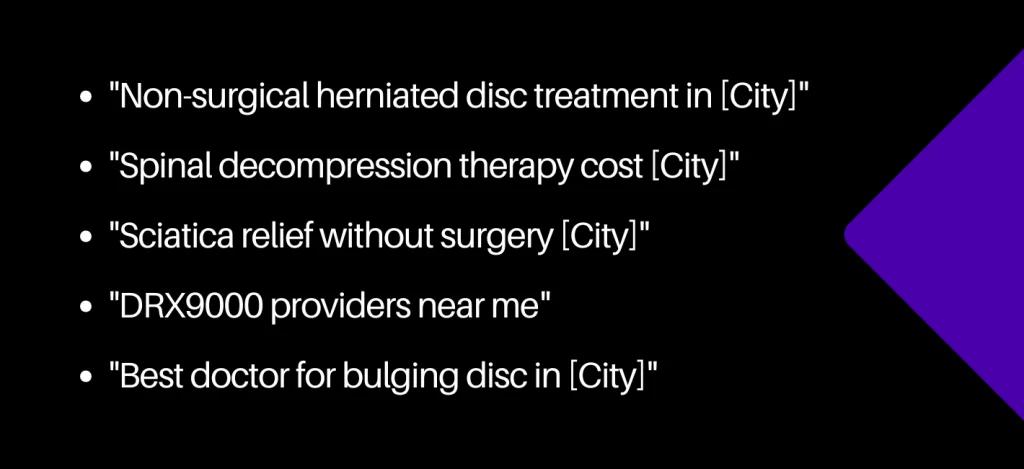 spinal decompression marketing