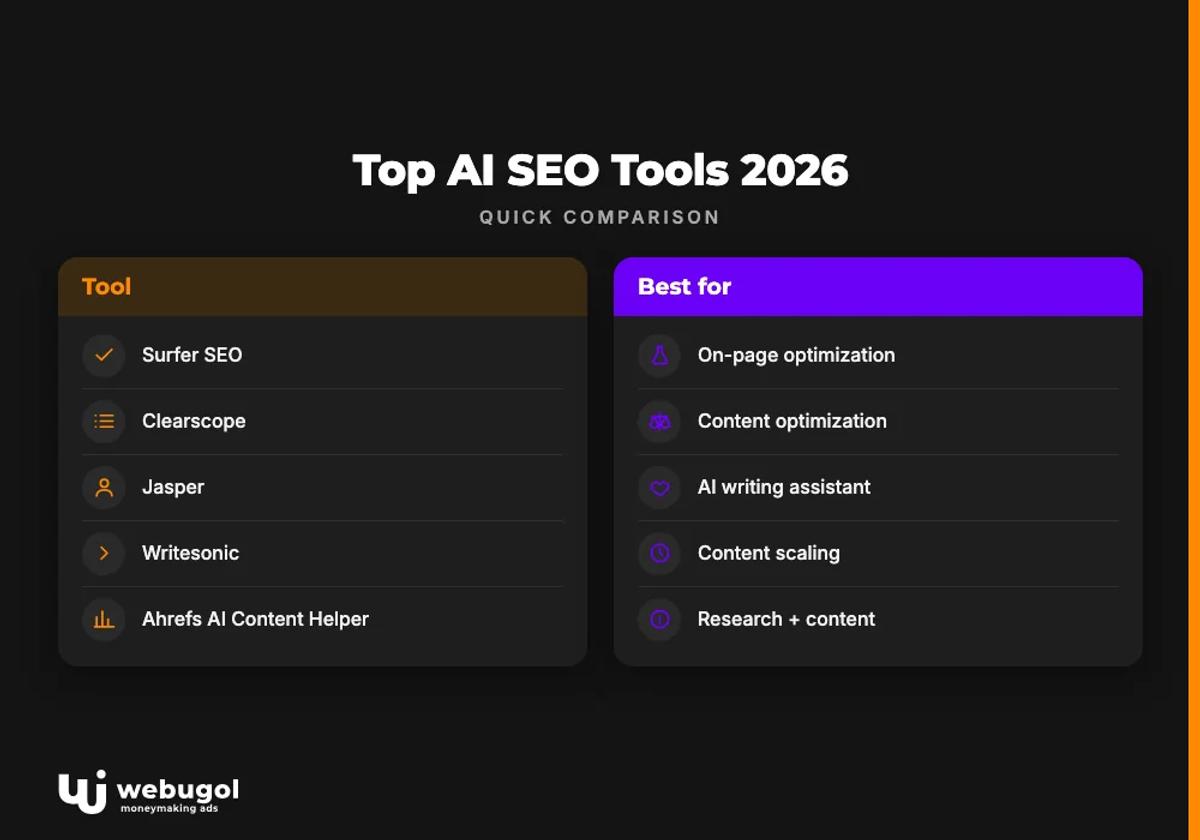 Top AI SEO Tools 2026