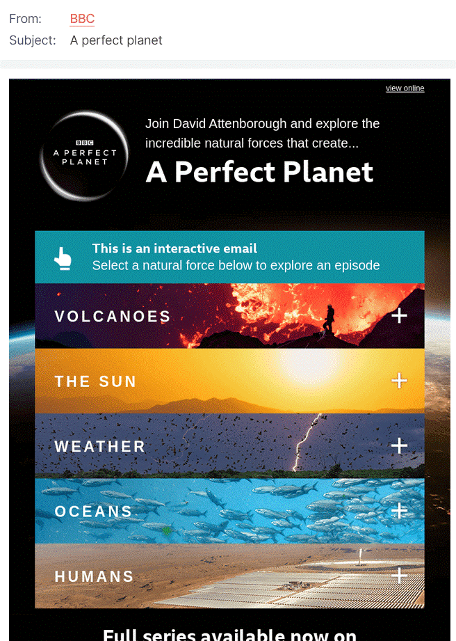 interactive email