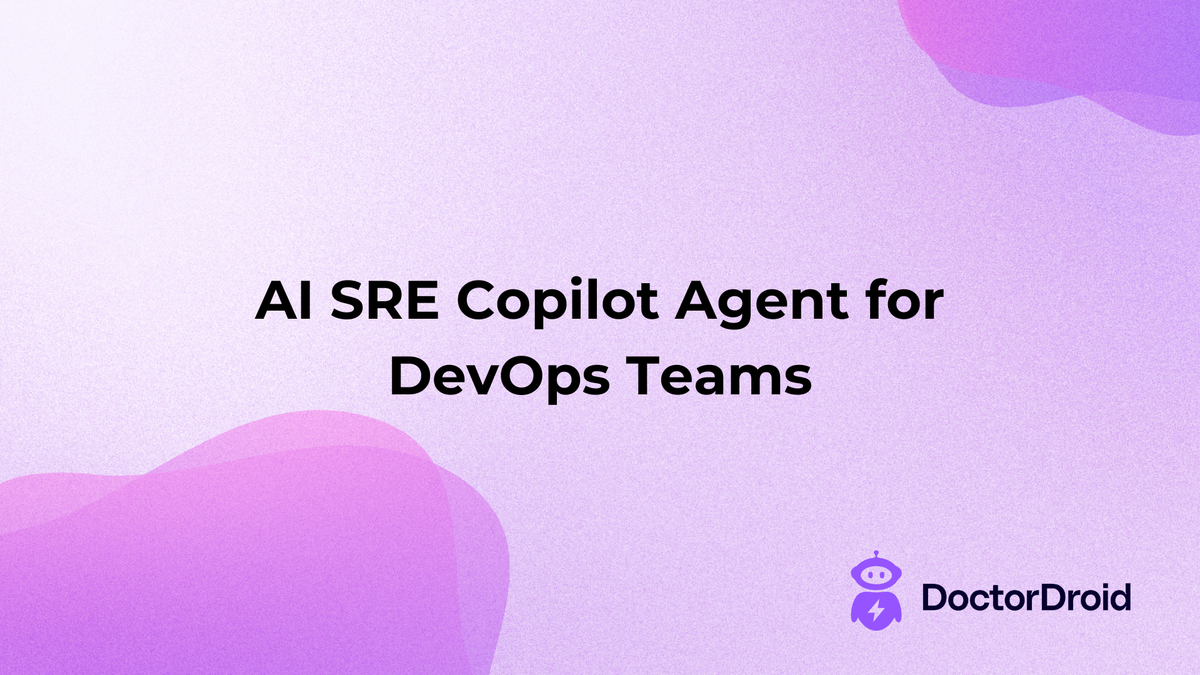 AI SRE Copilot Agent for DevOps Teams | Engineering Tools
