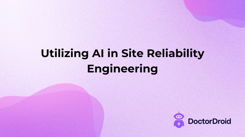 Utilizing AI in Site Reliability Engineering