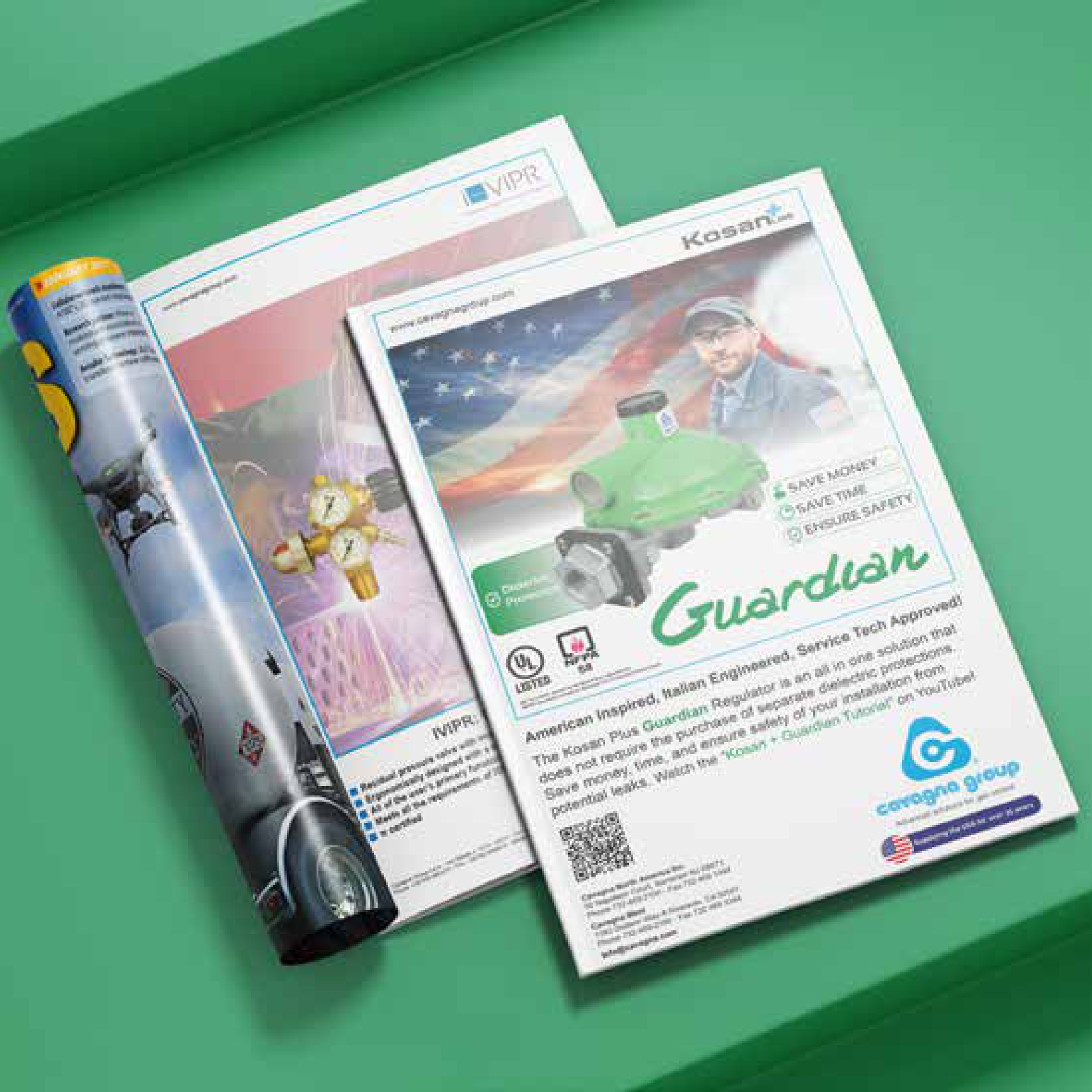 Trade magazine ad for a new cylinder valve