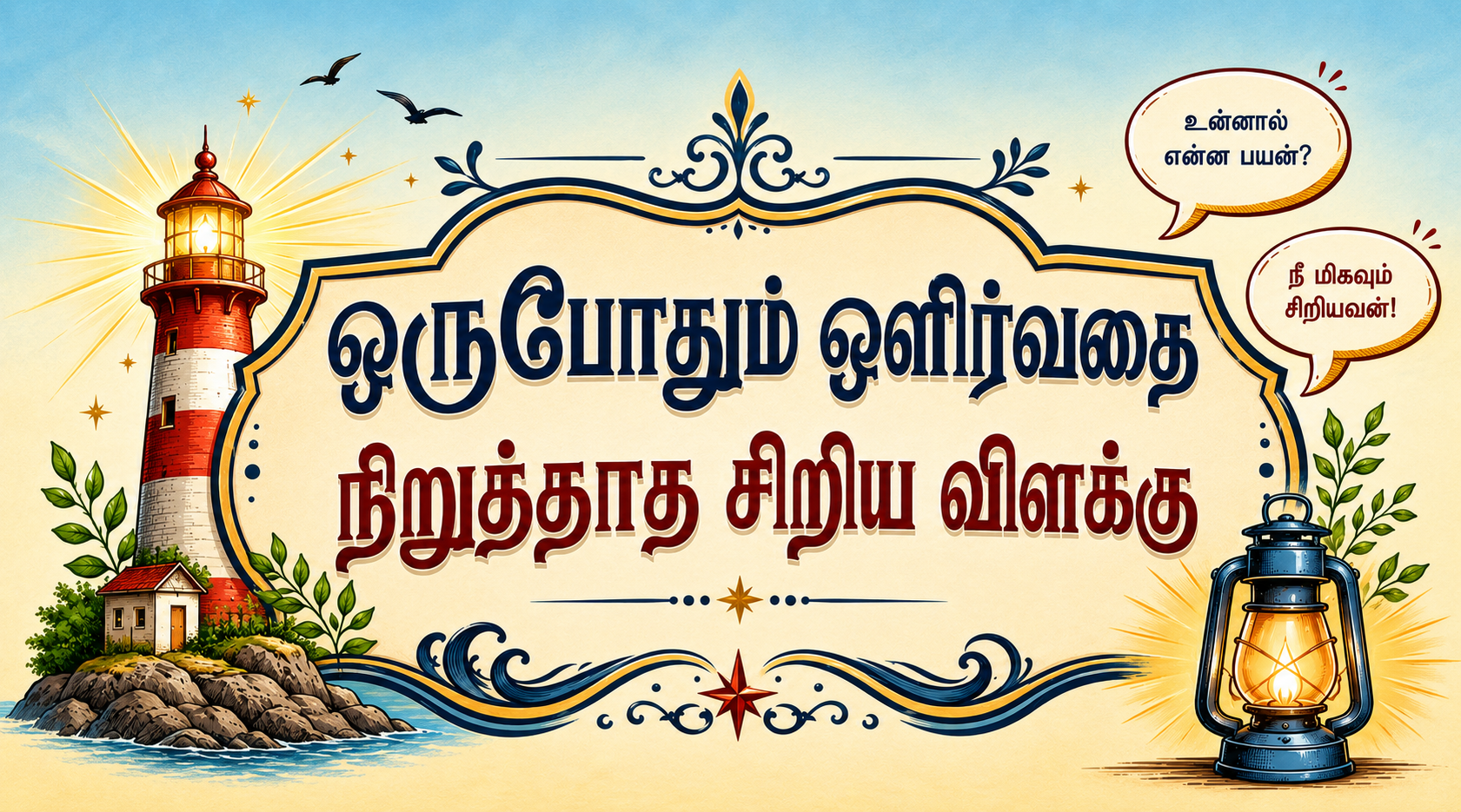 ஒரு போதும் ஒளிர்வதை நிறுத்தாத சிறிய விளக்கு
