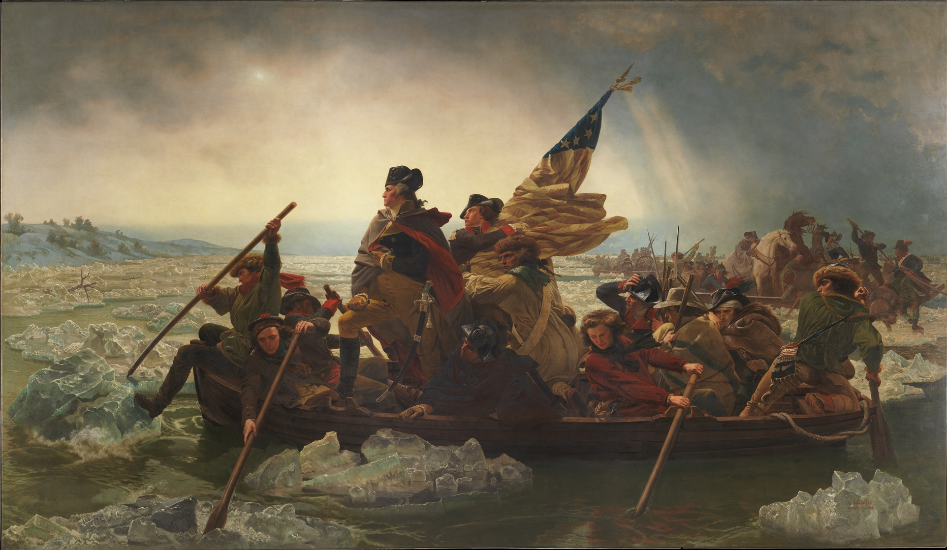 Washington Crossing the Delaware by Emanuel Leutze, 1851