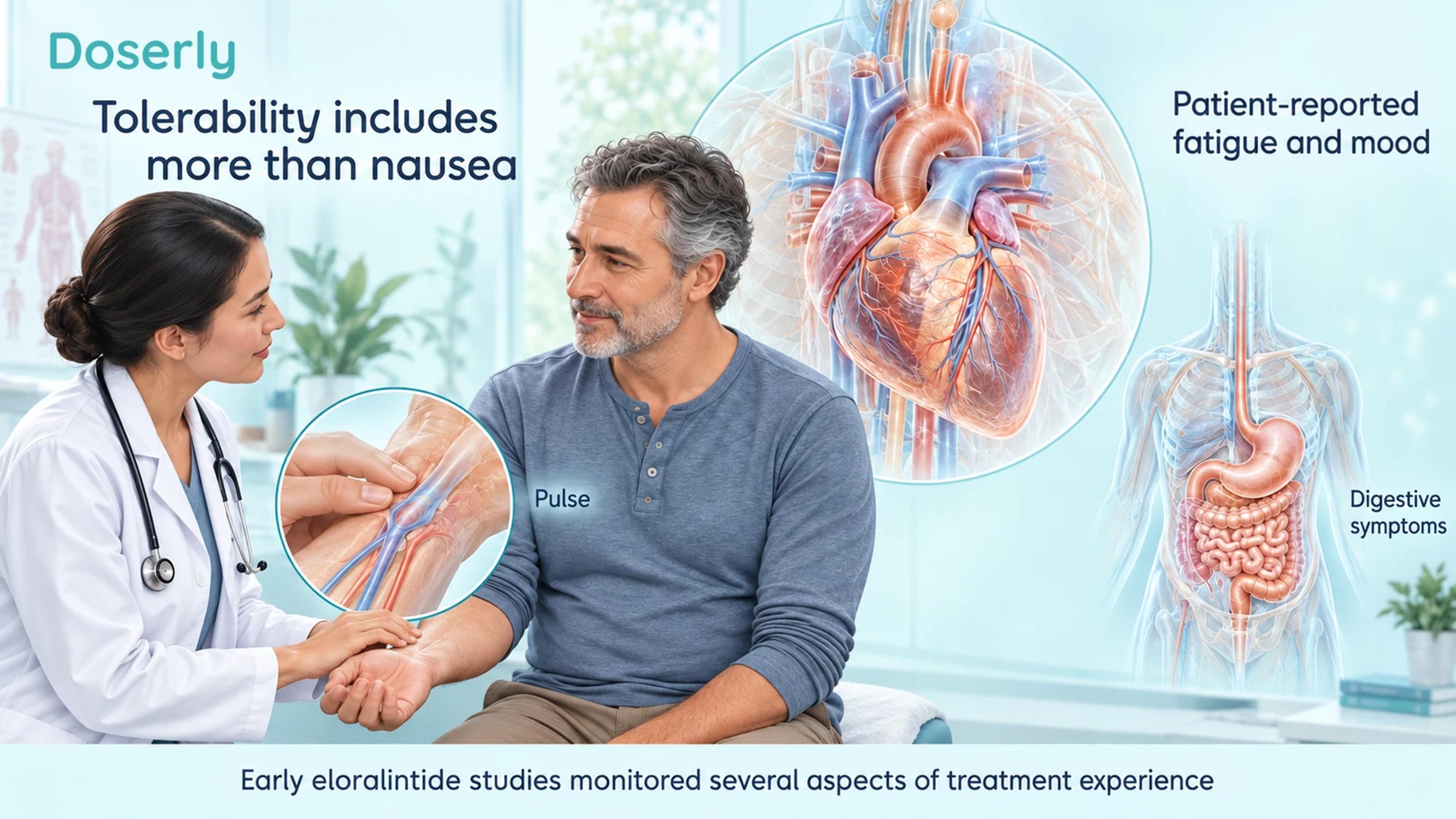 A clinical examination and detailed heart anatomy illustrate several aspects of tolerability.