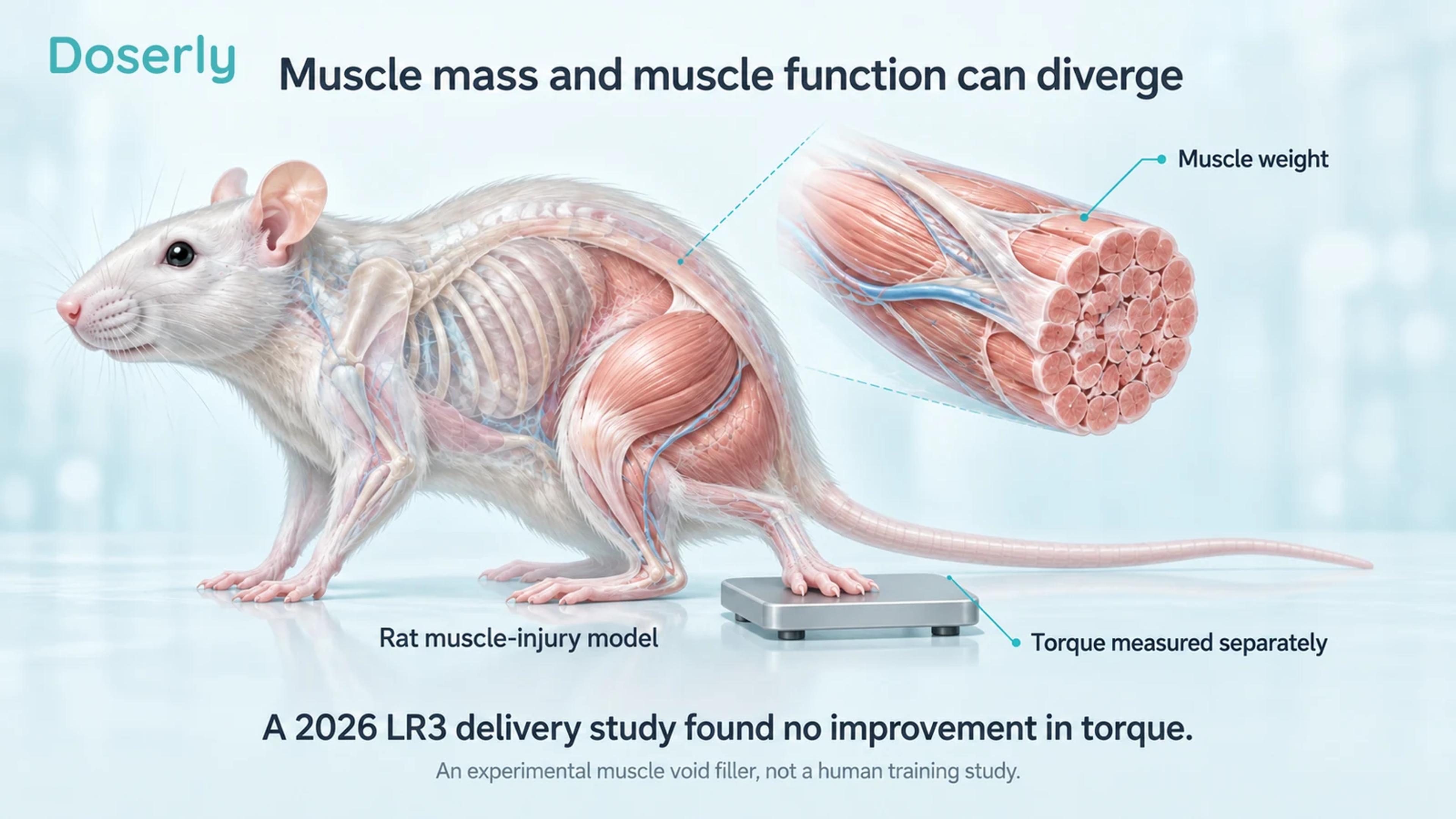 Illustrated research rat with skeletal muscle inset and conceptual footplate for separate function testing