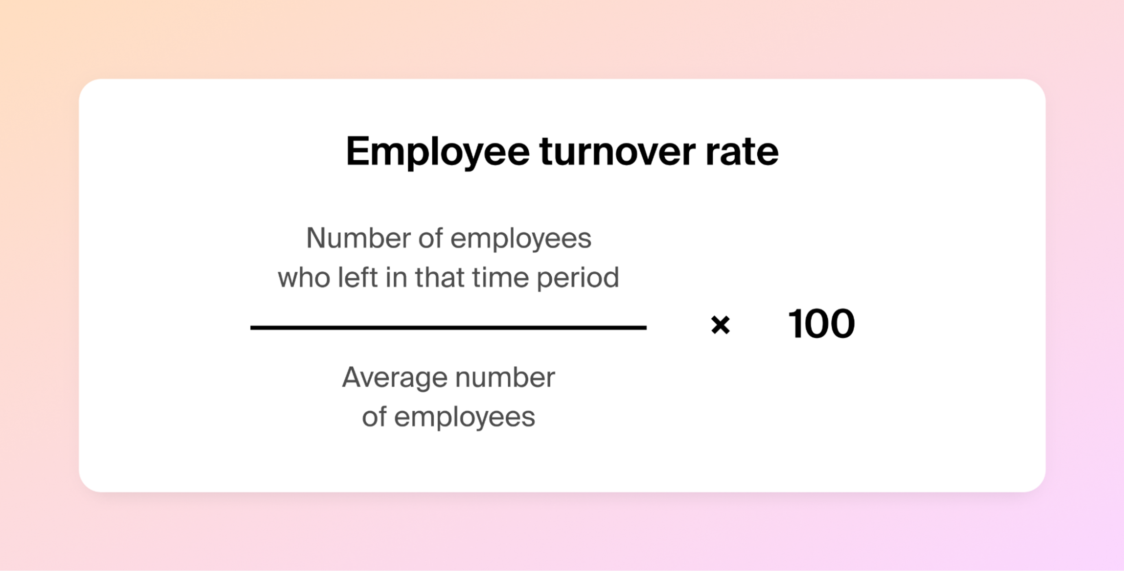 Screenshot of Employee Turnover Rate Formula 