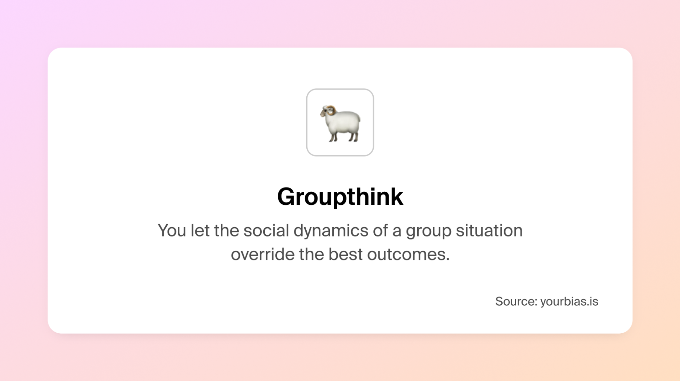 Screenshot of Groupthink by Sourcebias.is 