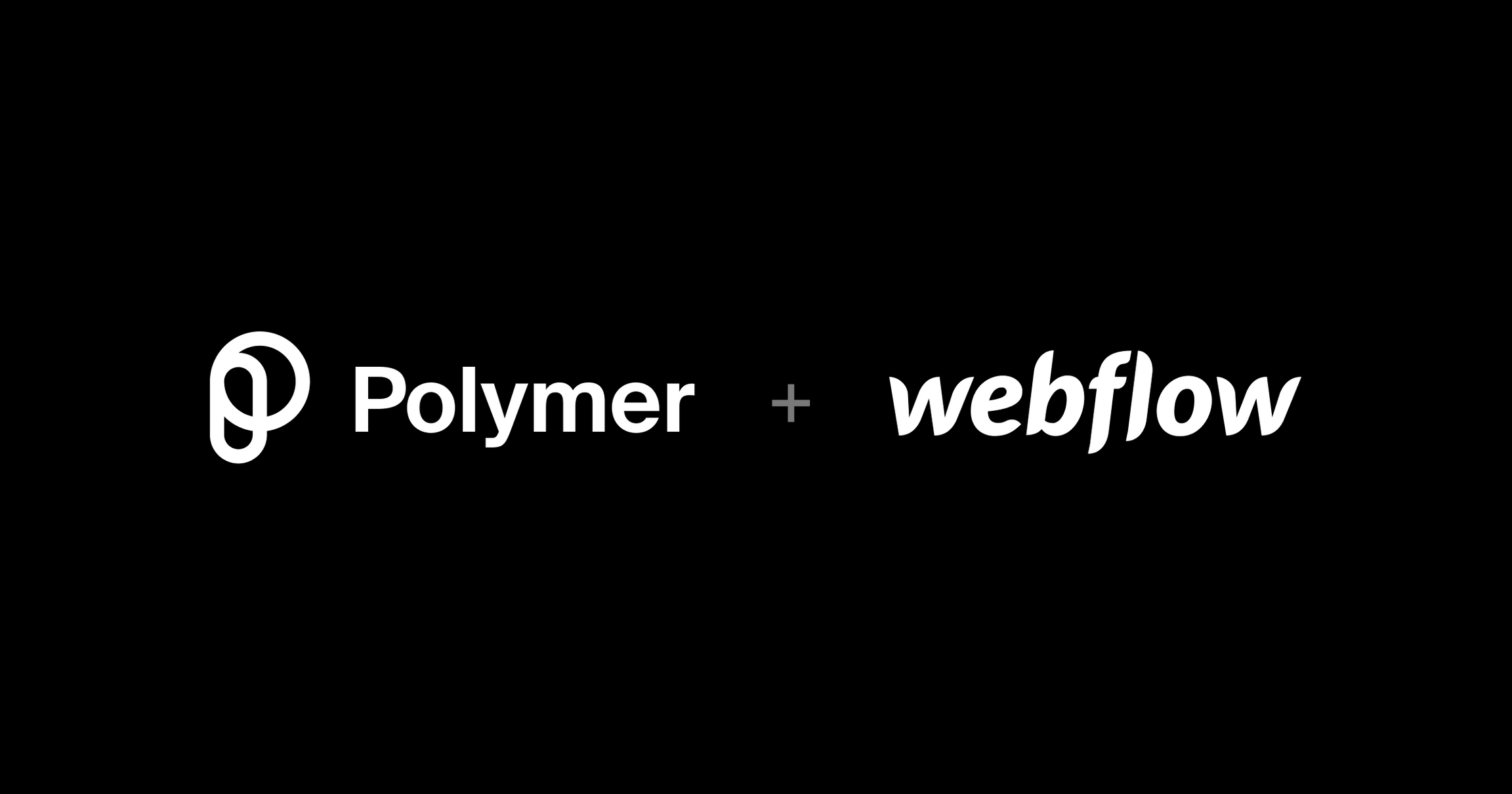 The Polymer and Webflow logos