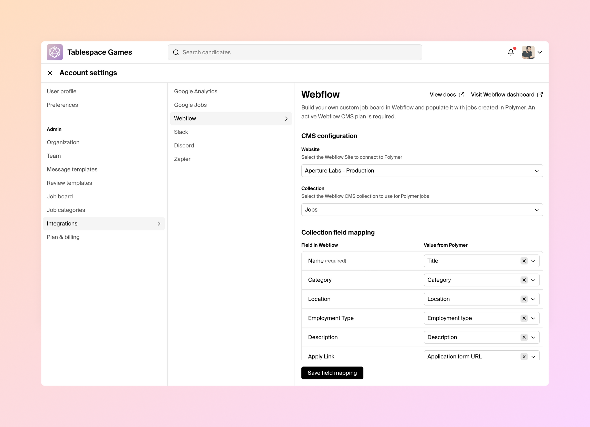 Webflow Job Boards Polymer Webflow job boards polymer