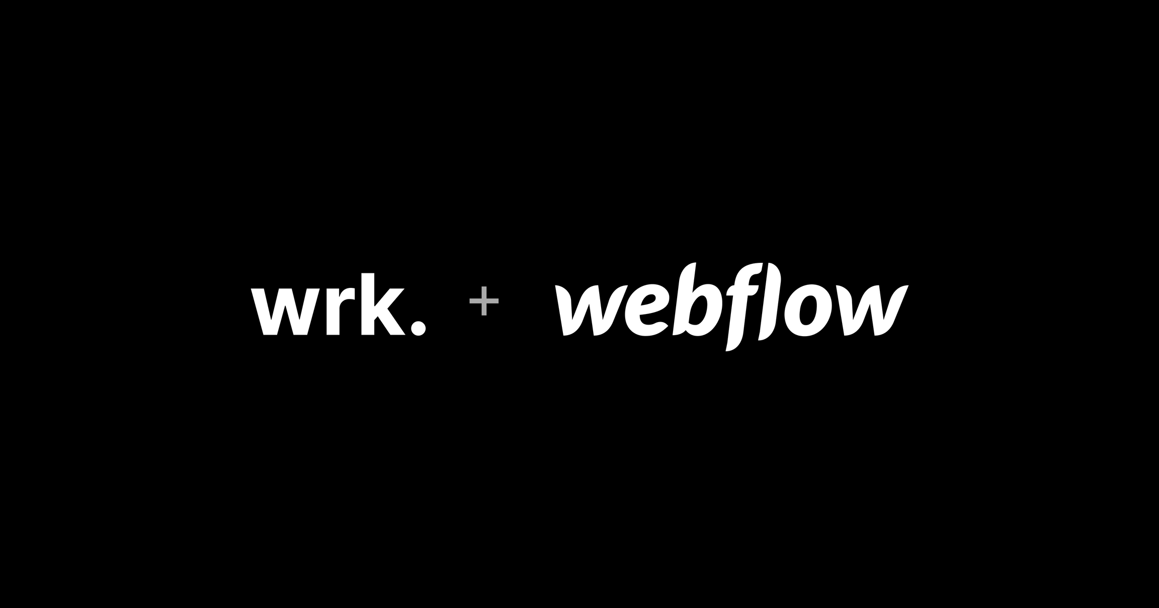 The Wrk and Webflow logos