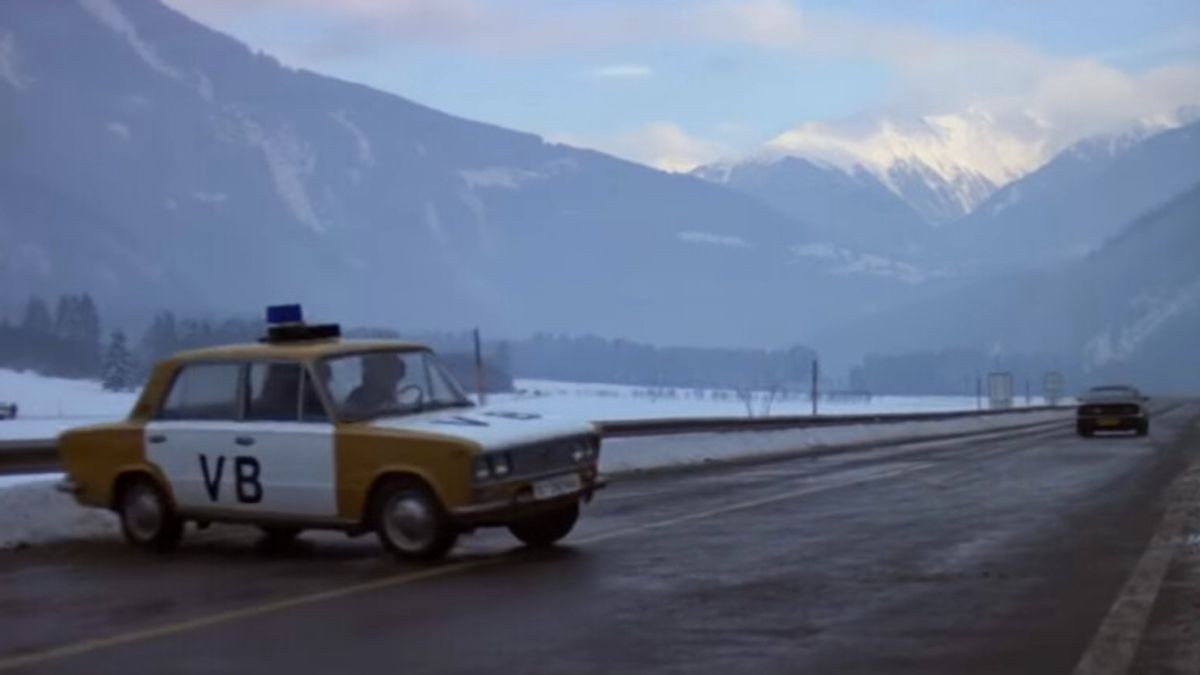 Road out of Bratislava, Czechoslovakia