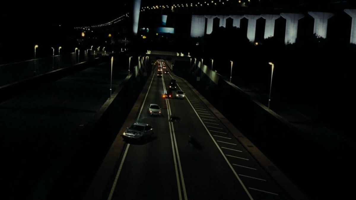 chase scene between Hagrid and Harry