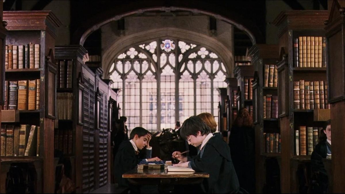 Hogwarts library
