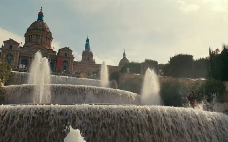 Plaza Fountain in Barcelona