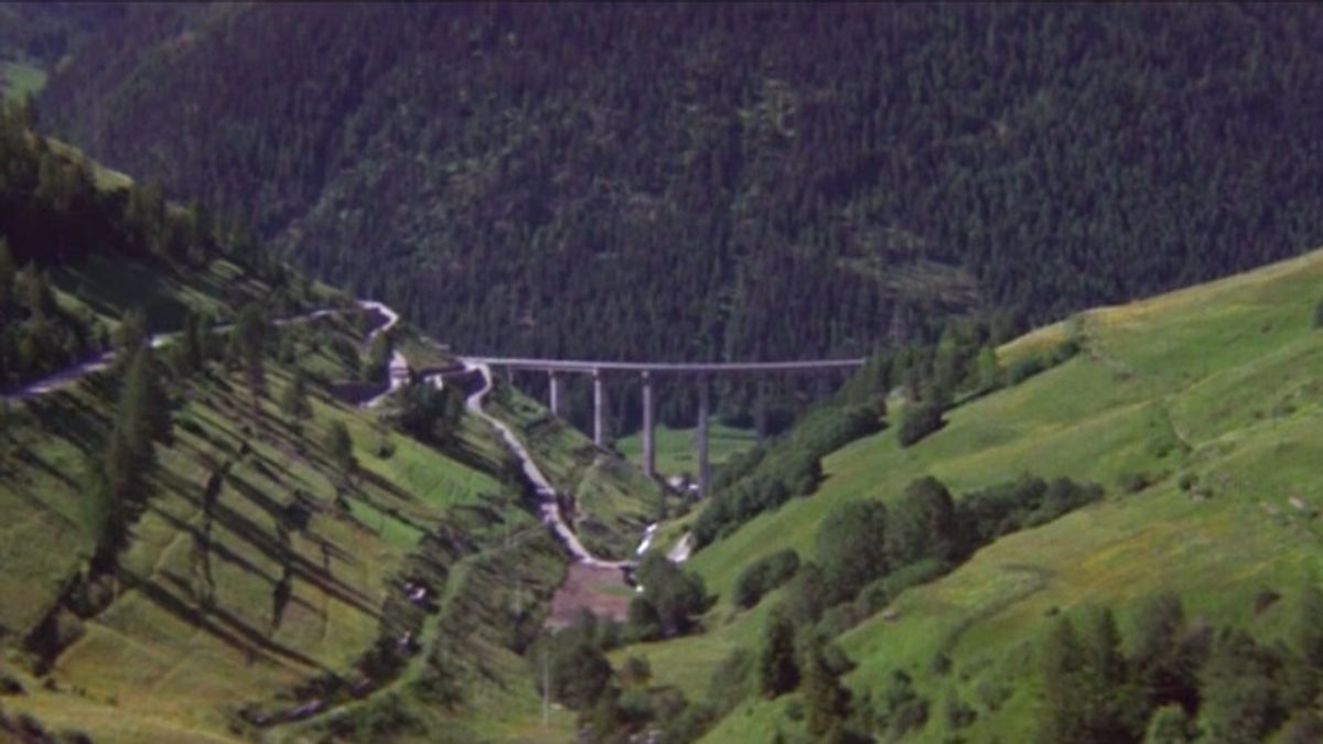 Road Above Turin in the Italian Alps, Italy